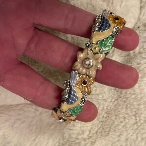 Blue and Green Vintage-Inspired Gemstone Bracelet